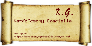 Karácsony Graciella névjegykártya